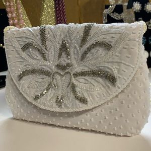 Vintage Genie beaded shoulder bag clutch